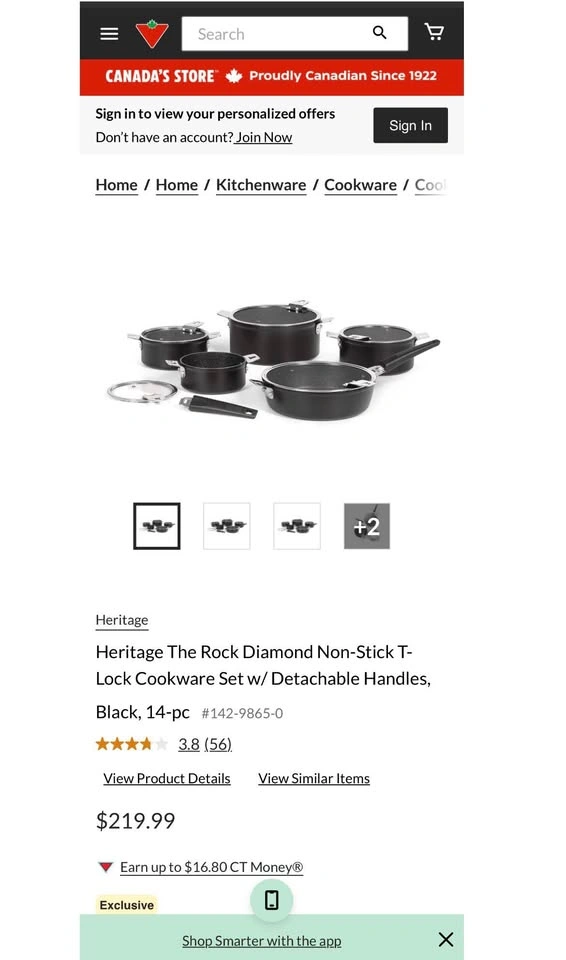 Heritage The Rock Diamond Cookware Set - photo 2