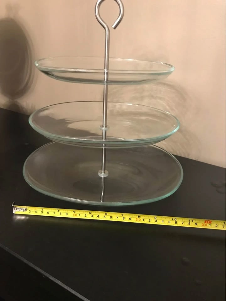 3-Tier Glass Dessert Serving Stand - photo 3