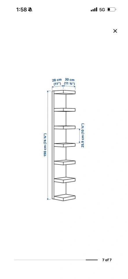 IKEA LACK Shelf Unit Black-Brown - photo 3