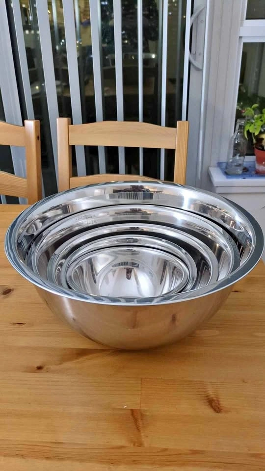 5 piece stainless steel mixing bowl set