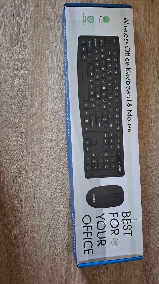 new unused wireless office keyboard and mouse combo by Ultr