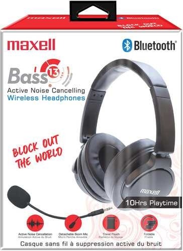 Brand new in box intact Maxell Bass 13 Active Noise Cancel