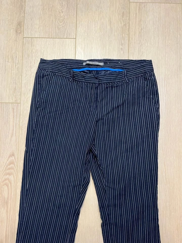 SMARTSET Navy Pinstripe Dress Pants - Size 8 - photo 2