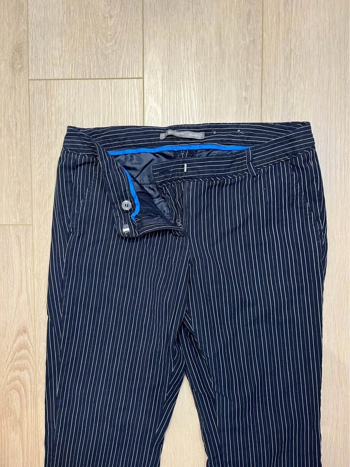 SMARTSET Navy Pinstripe Dress Pants - Size 8 - photo 3