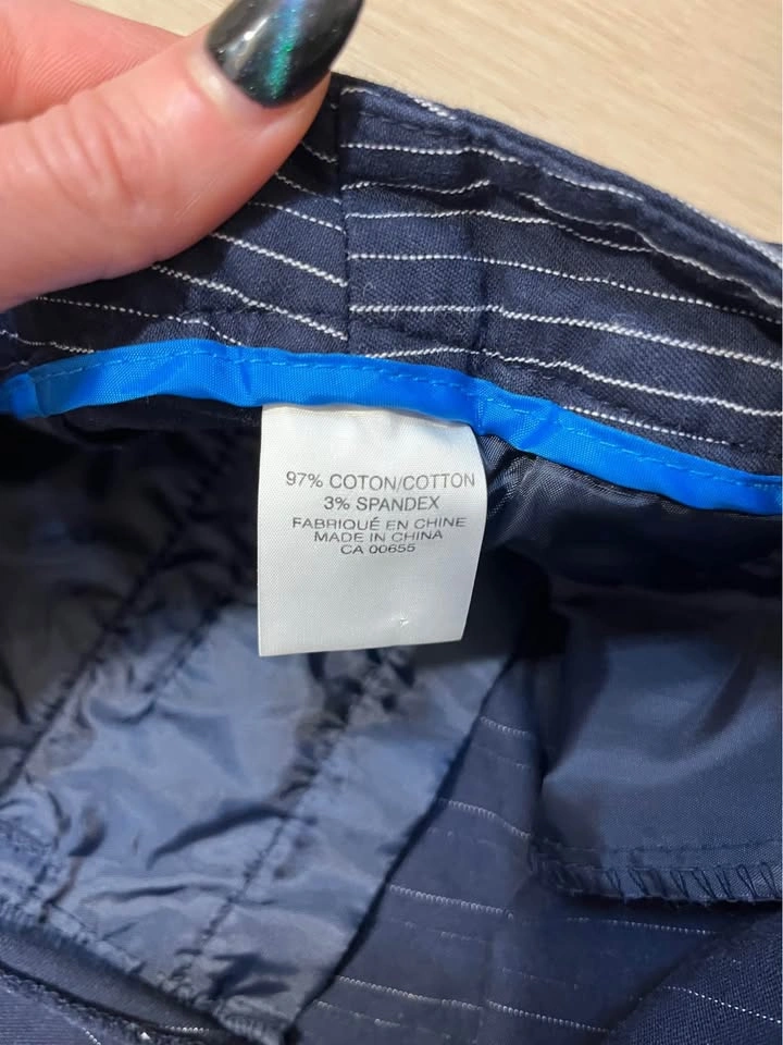 SMARTSET Navy Pinstripe Dress Pants - Size 8 - photo 5