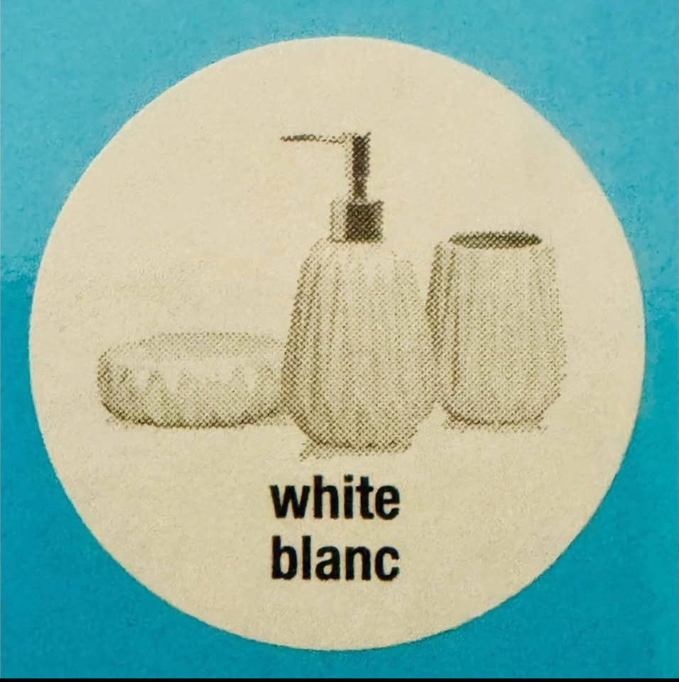 New in Box Harman Ceramic White Bath Accessory Set - photo 3