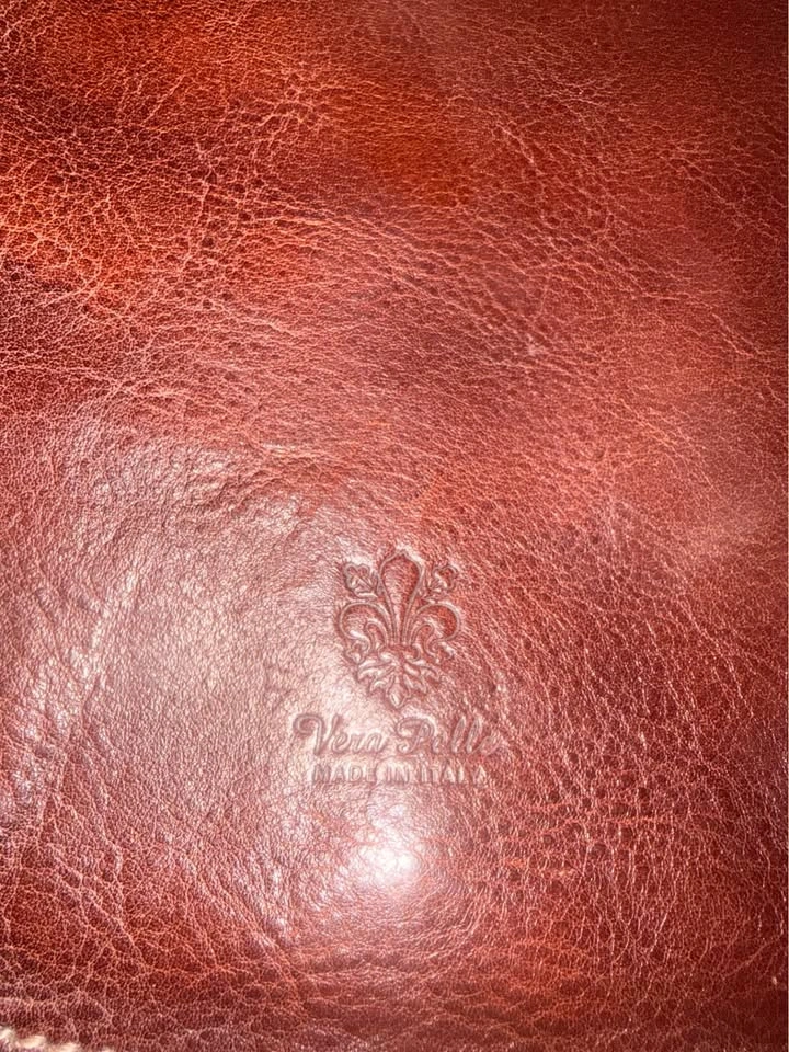 Vera Pelle Made in Italy Brown Leather Crossbody Bag - photo 3