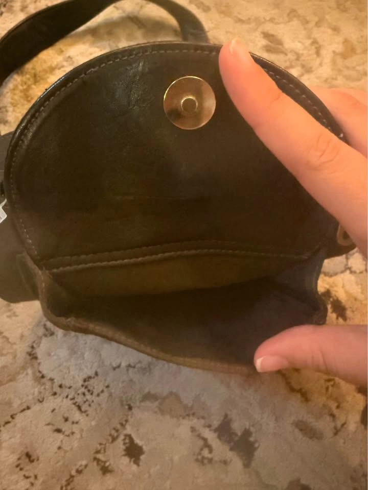 Vintage Holt Renfrew Leather Belt Bag Crossbody Y2K - photo 3