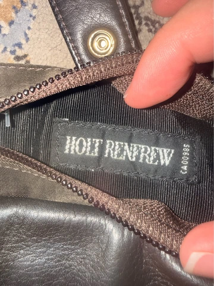 Vintage Holt Renfrew Leather Belt Bag Crossbody Y2K - photo 5