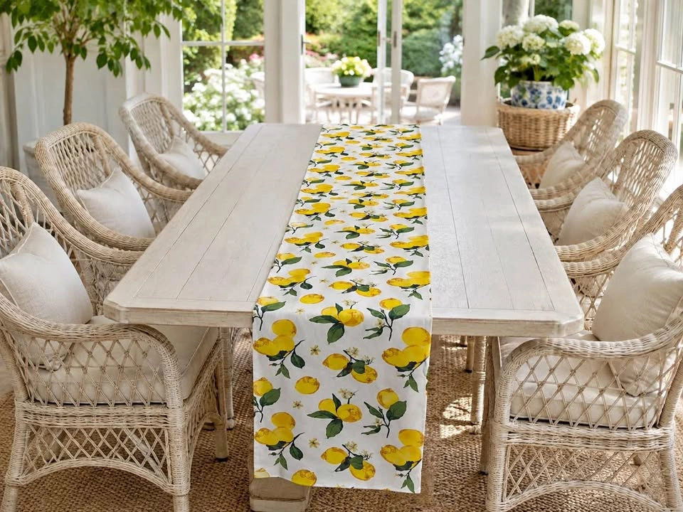 Table Runner Lemon Amalfi Coast Vibes