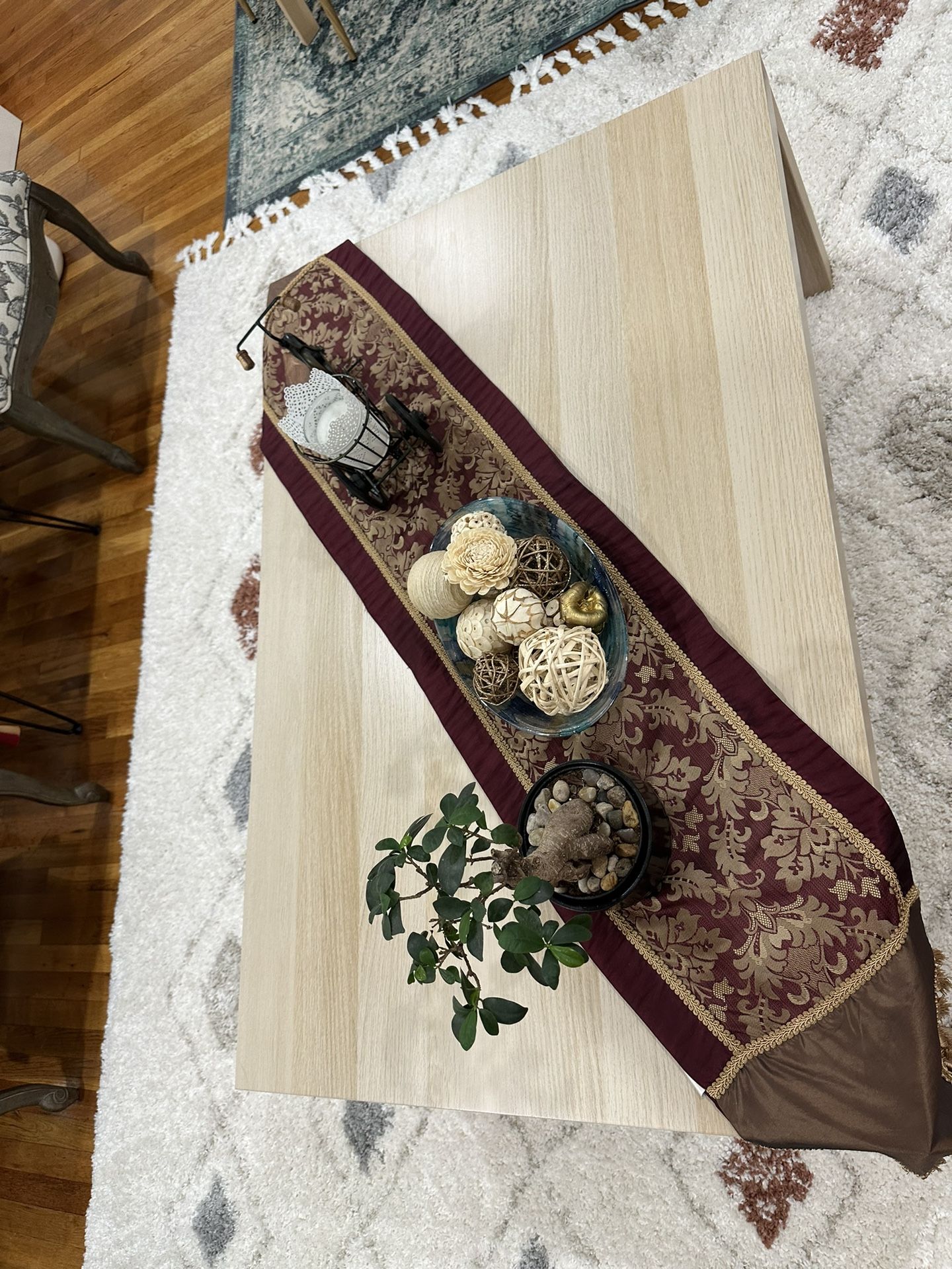 IKEA Coffee table, white stained oak effect - photo 4