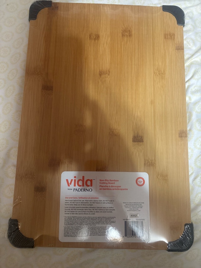 Paderno Vida Non-Slip Bamboo Cutting Board - photo 2