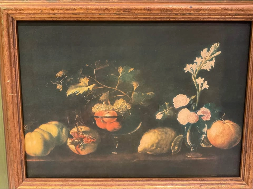 Print Vintage Replica “ Fruits & Flowers” By Caravaggio - photo 5