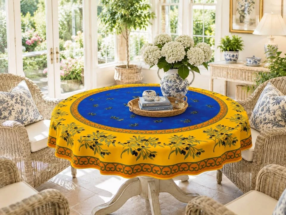 Table Cloth French Country Provence - Round 67”
