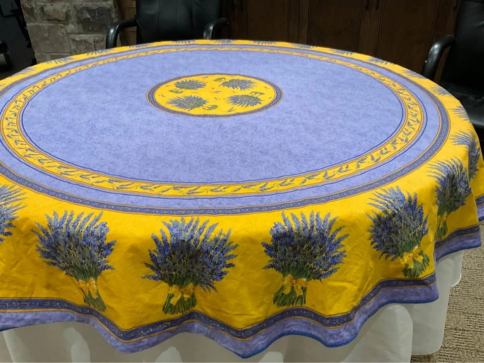 Table Cloth French Provence Made In France Round 67” - photo 3