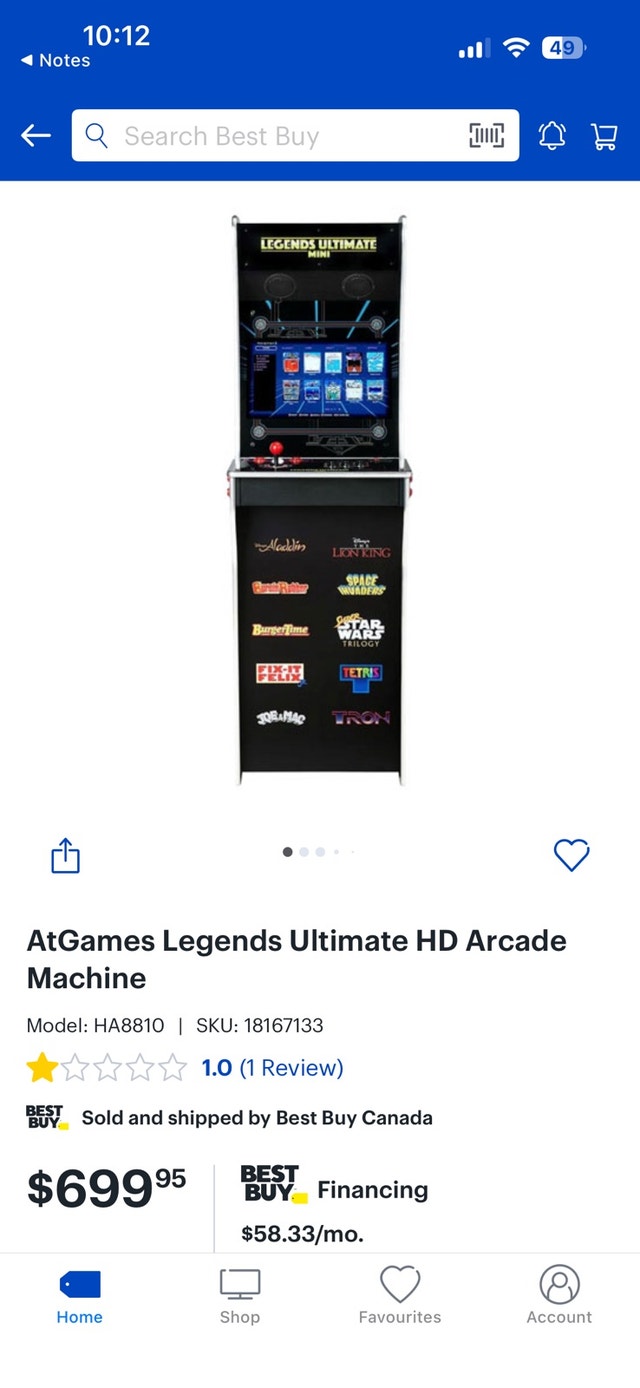 AtGames Legends Ultimate HD Arcade Machine - photo 2