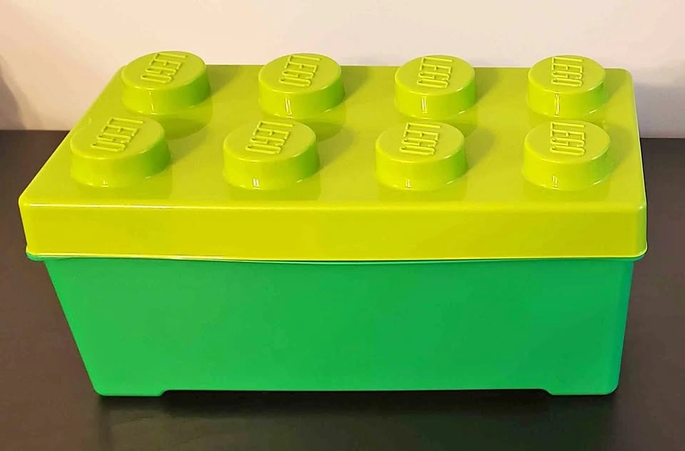 Collectible 2012 Lego Storage Bin filled with Lego/Duplo