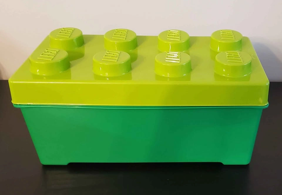 Collectible 2012 Lego Storage Bin filled with Lego/Duplo - photo 2