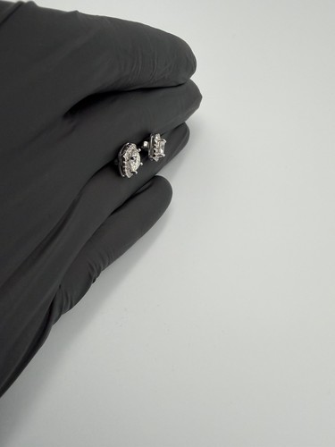 1.00 Ct Round Cut D VVS1 Lab Grown Diamond Stud Earrings - photo 5