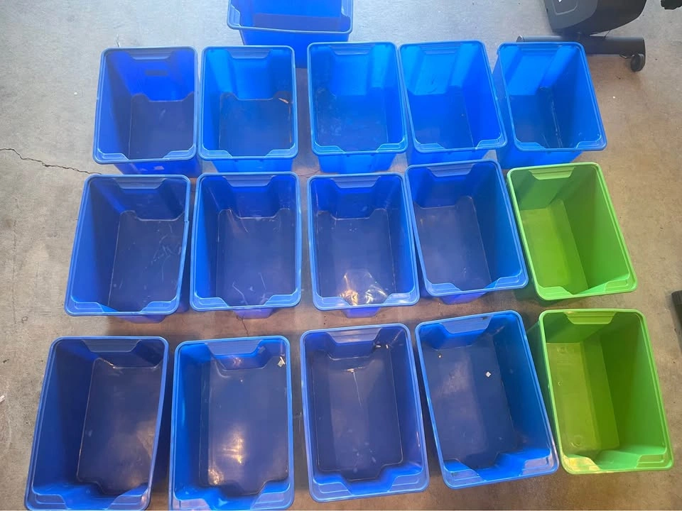 IKEA Blue and Green Storage Bins - photo 5