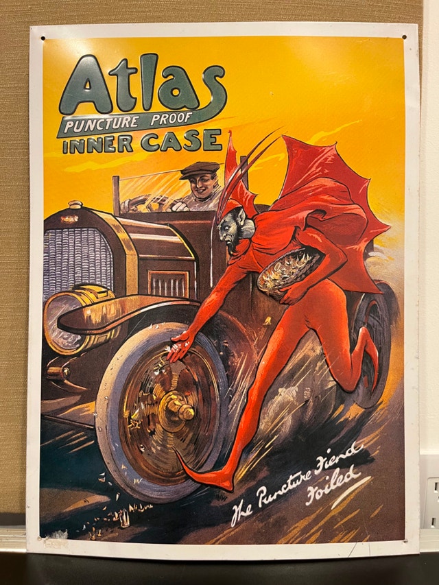 Atlas Puncture Proof Inner Case Tires Metal Poster
