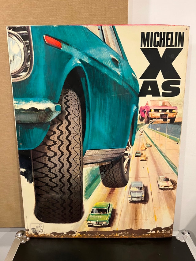 Vintage Michelin XAS Tires Metal Poster