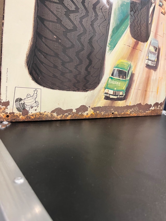 Vintage Michelin XAS Tires Metal Poster - photo 2