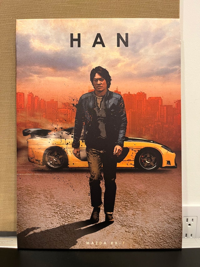 Displate Fast & Furious Han Mazda RX-7