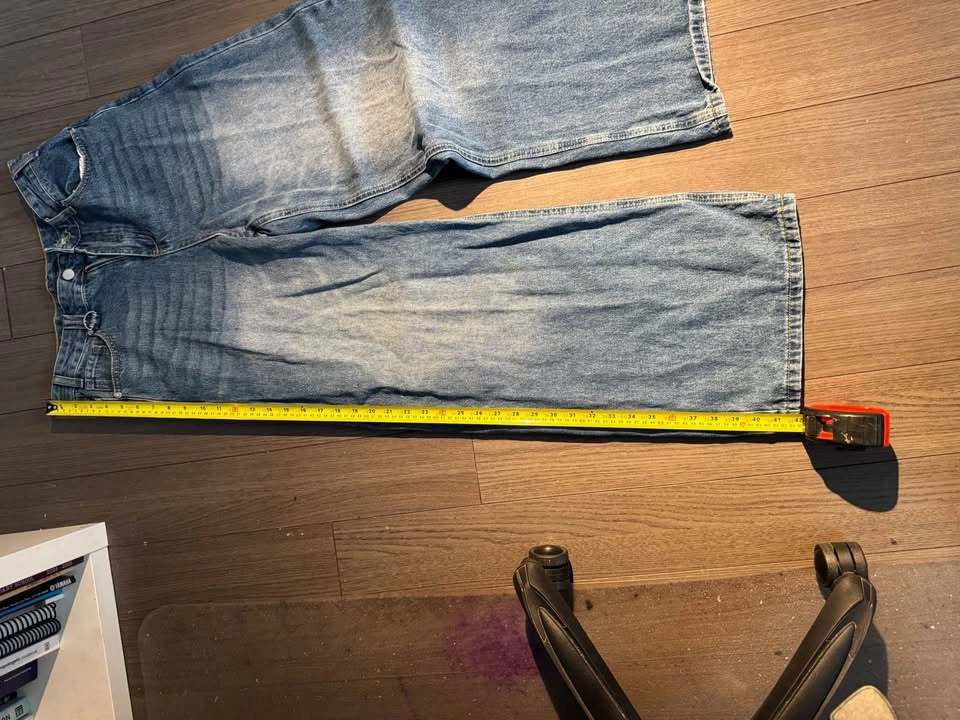 Blue baggy washed jeans (medium) - photo 3