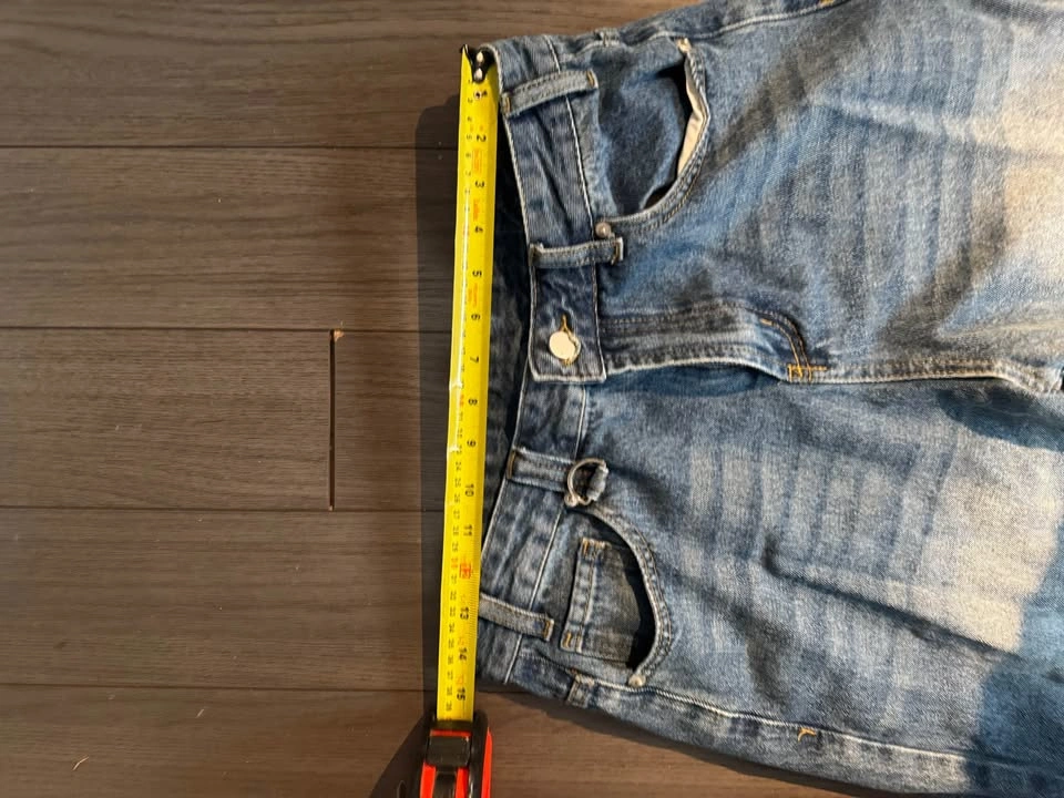 Blue baggy washed jeans (medium) - photo 4