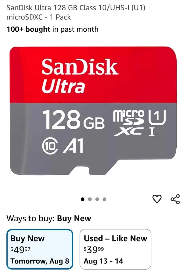 SanDisk Ultra 128GB microSDXC UHS-I Card - photo 3