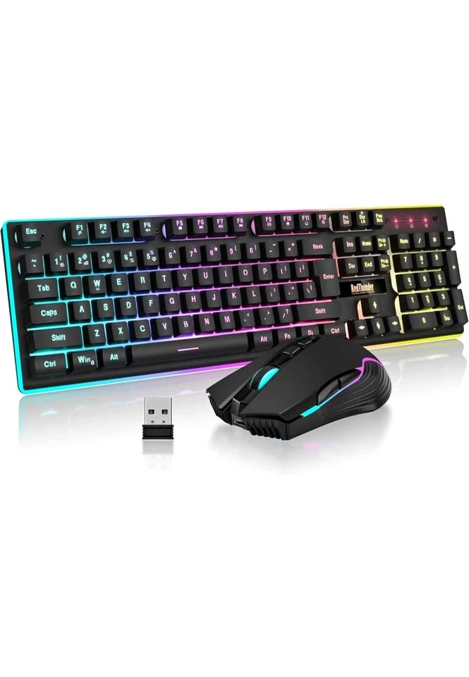 RedThunder K10 Wireless Gaming Keyboard and Mouse Combo