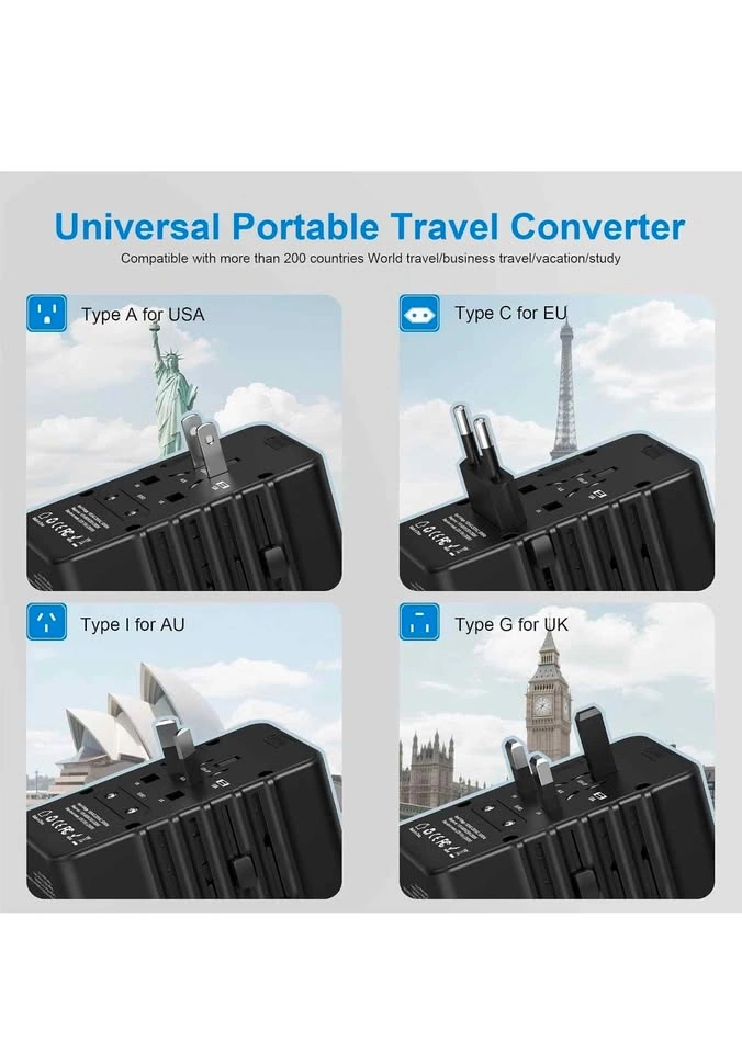 220v to 110v Converter and Adapter for Travel - photo 4