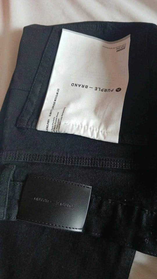 Purple jeans all black size 30 - photo 3