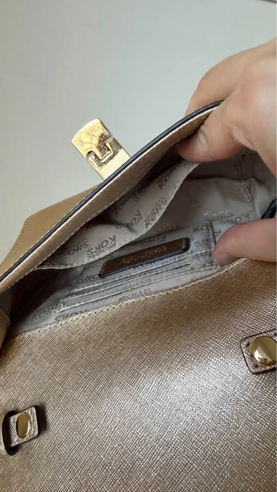 Michael Kors gold crossbody with chain strap - photo 3