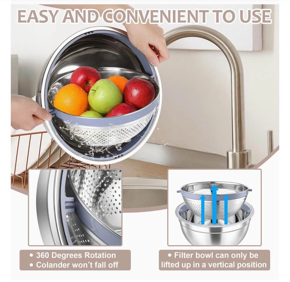 Colander/Grater/Mixing Bowl in One - photo 2