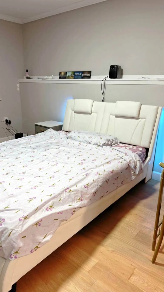 Keyluv Platform LED Bed Frame Queen Size