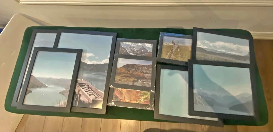 Set of Black Picture Frames | Songmics Photo Frame Set of 10