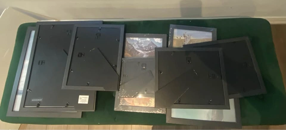 Set of Black Picture Frames | Songmics Photo Frame Set of 10 - photo 2
