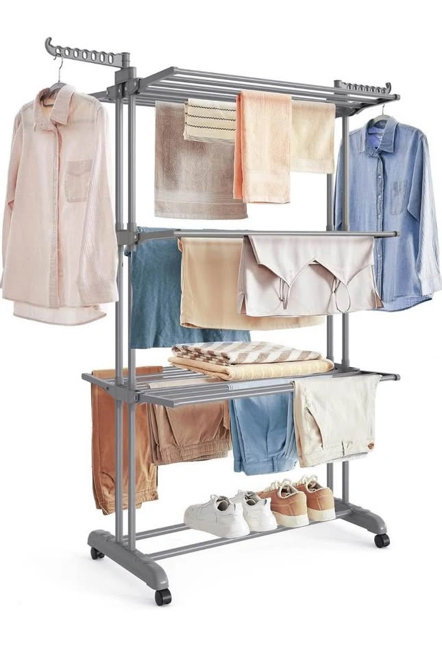 BRAND new SONGMICS 4-Tier Clothes Drying Rack – UNASSEMBLED - photo 3