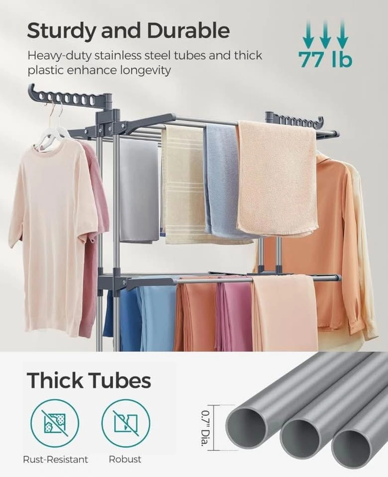 BRAND new SONGMICS 4-Tier Clothes Drying Rack – UNASSEMBLED - photo 4