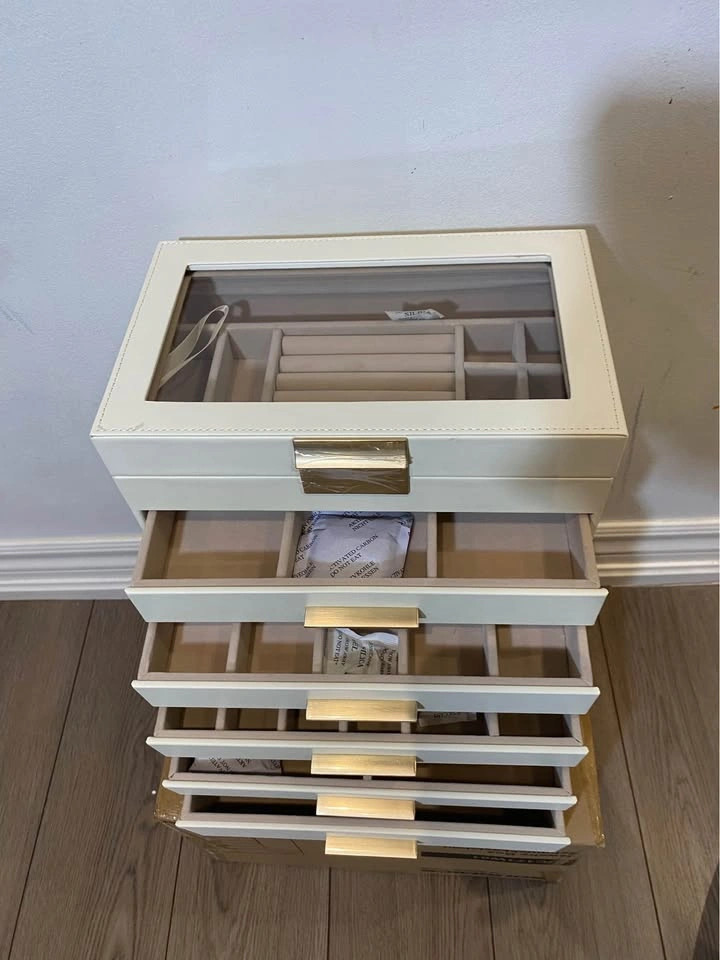 SONGMICS GISELLA Jewelry Box Organizer 6-Layer White Gold - photo 2