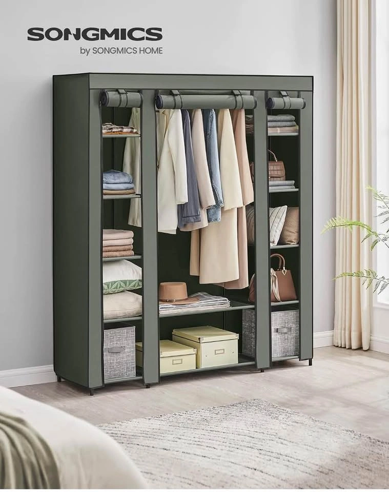 Portable Wardrobe Clothes Organizer Sage Green - Songmics - photo 3