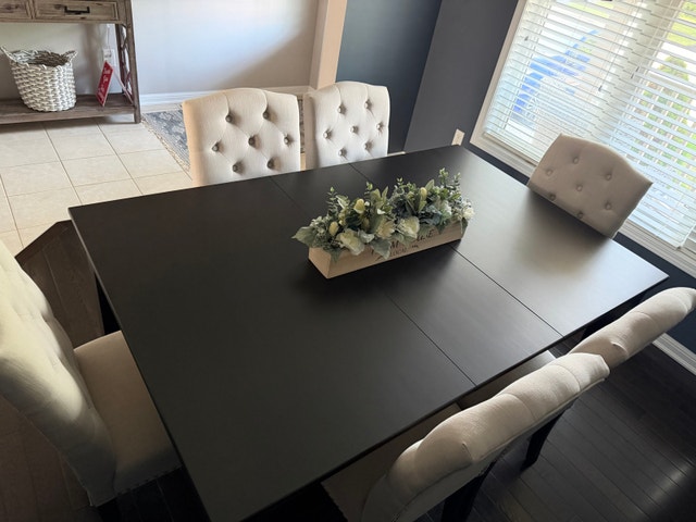 Dining room table and 6 chairs - photo 5