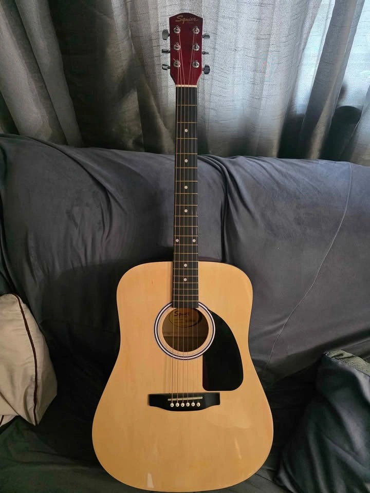 Squire steel acoustic guitar (Custom made) $120 OBO