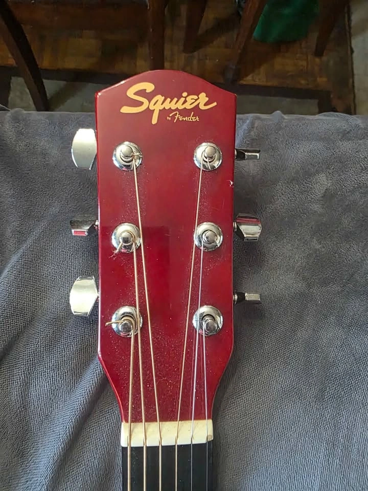 Squire steel acoustic guitar (Custom made) $120 OBO - photo 2