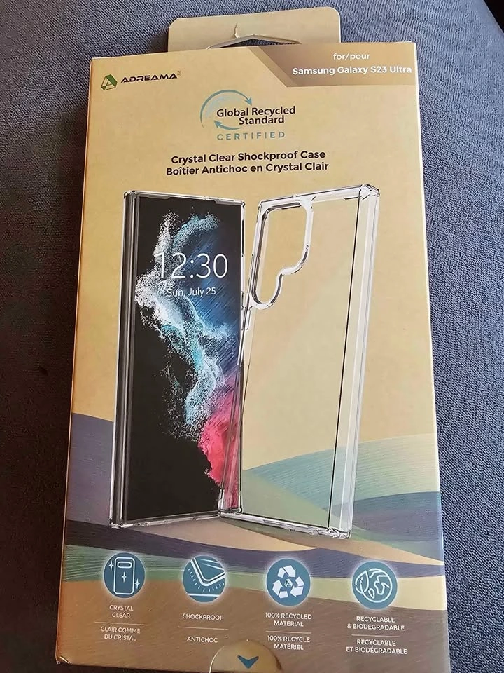 Adreama Samsung Galaxy S23 Ultra Case (Transparent)