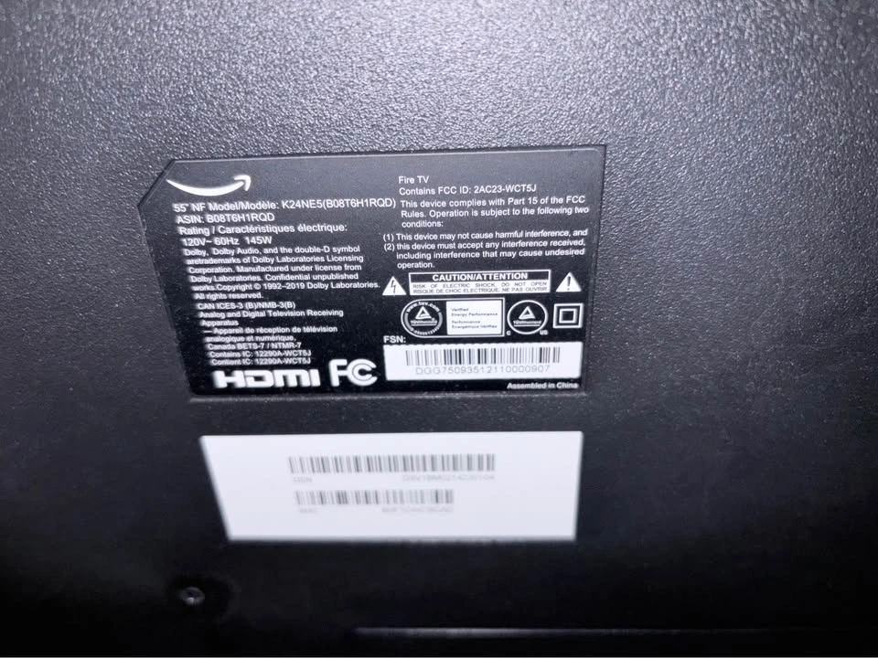 Fire TV 55 inch with Tv stand - photo 2