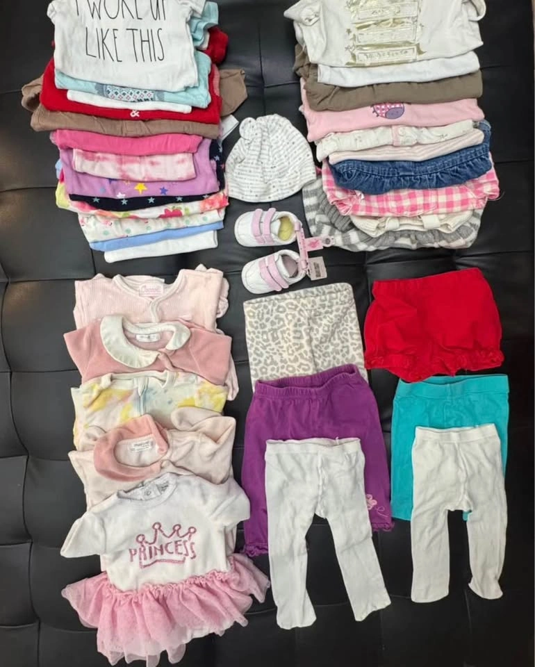3m - 6m Girls Clothing Bundle + 1 New Pair of Shoes (37 pcs) - photo 3