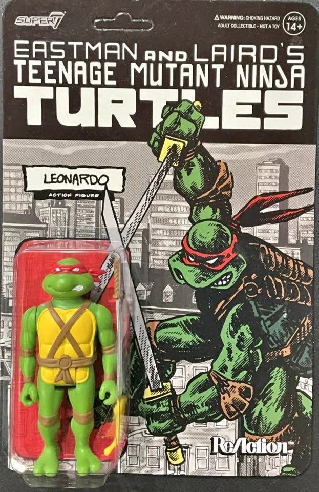LEONARDO TEENAGE MUTANT NINJA TURTLES EASTMAN & LAIRD SUPER7 REA